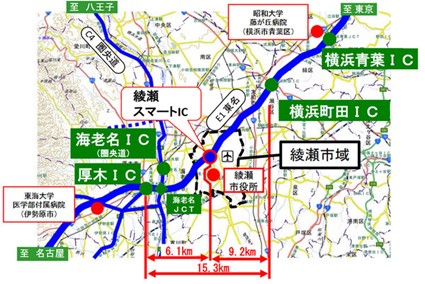 東名「綾瀬スマートIC」3月開通 横浜町田～厚木  渋滞名所解消 大和トンネル近くに